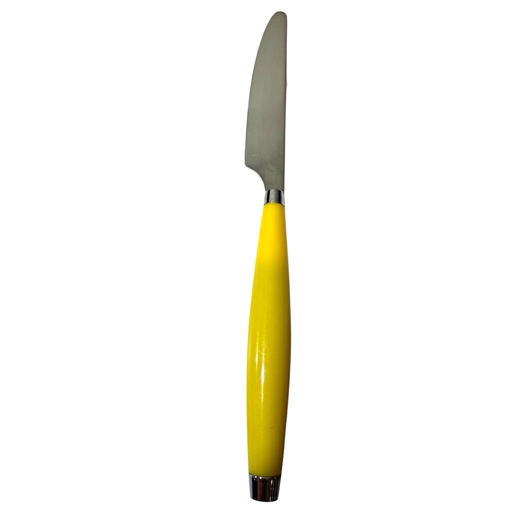 FIESTA dinner knife single Hostess Flatware Utensil Fiestaware yellow Silverware